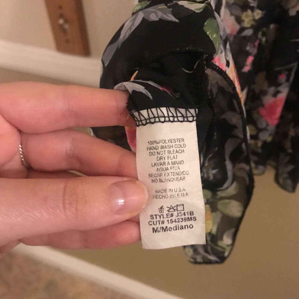 Sheer floral mini dress - Picture 8 of 8
